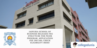 Jaipuria School of Business Releases Fee Structure for PGDM Program, Course Fee INR 9.2 Lakhs